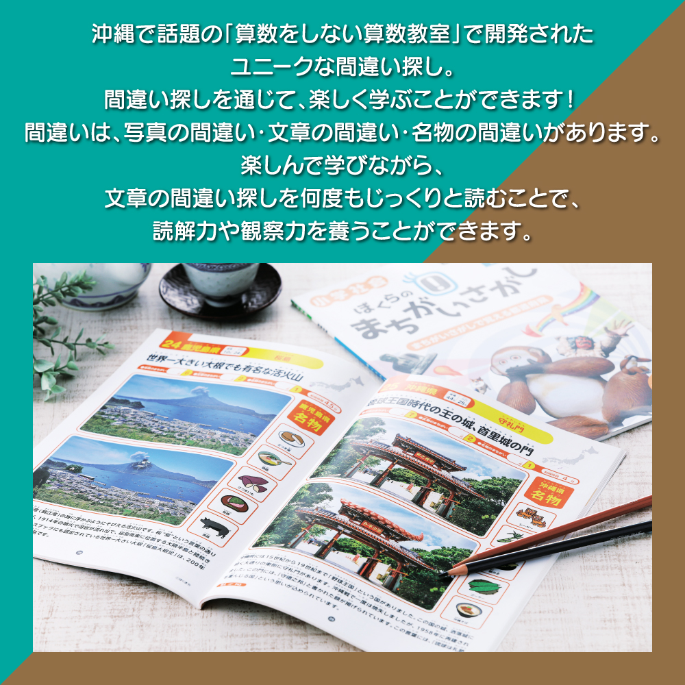 ぼくらのまちがいさがし【動物と地球環境】&ぼくらのまちがいない暗算【19×19の暗算】セット