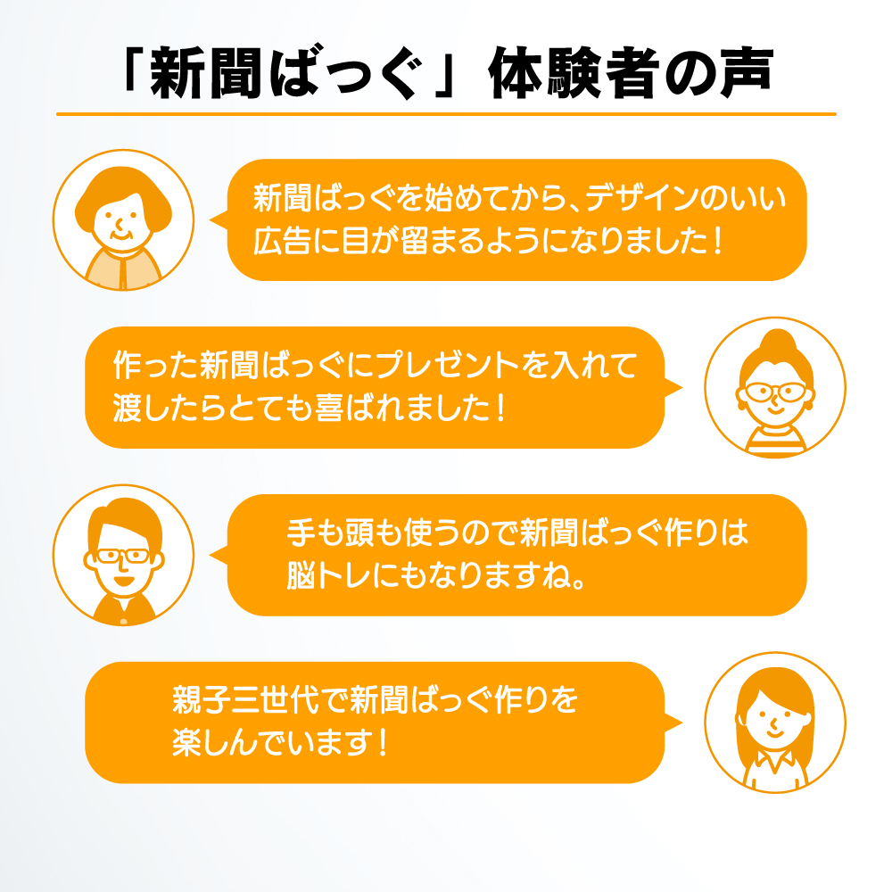 西日本新聞オリジナル　新聞ばっぐ制作キット