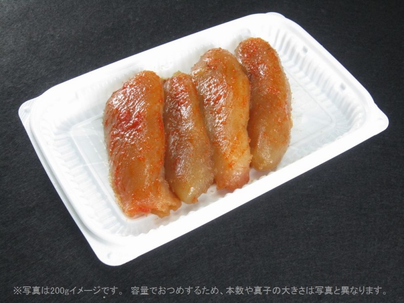 天然だし無添加辛子明太子切れ子　200ｇ