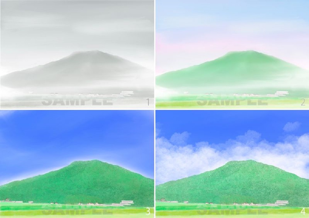 糸島八景画～可也山遠望 ～