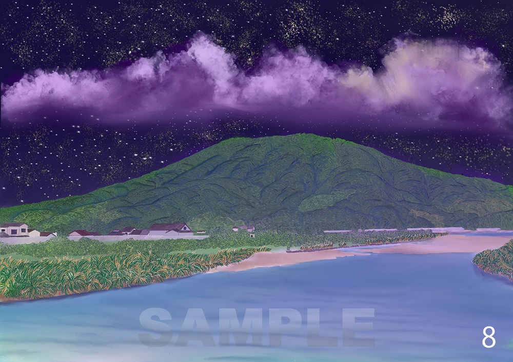 糸島八景画～可也山遠望図～