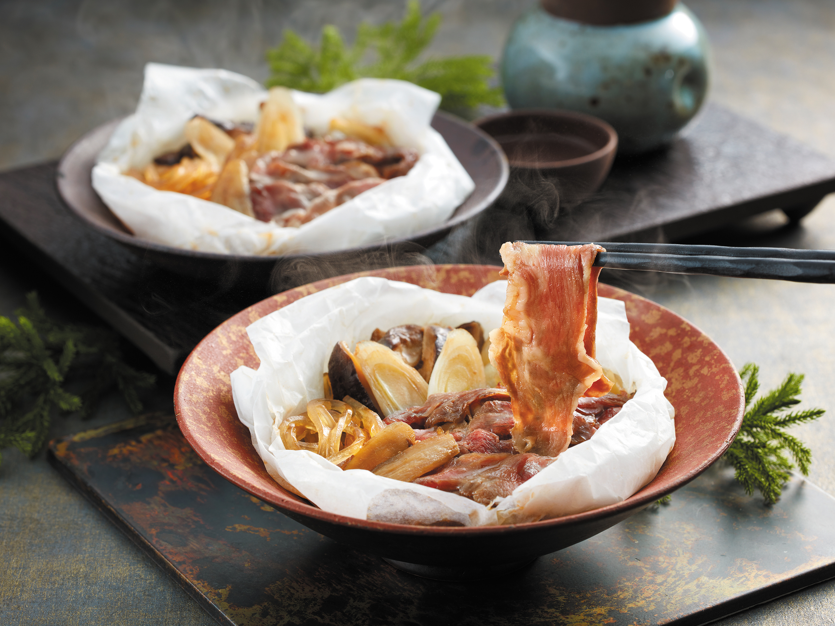 【送料無料】「祇園さゝ木」黒毛和牛すき焼き風包み蒸し